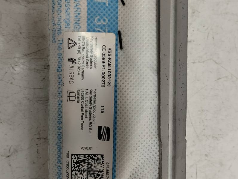 AIRBAG CORTINA DELANTERO DERECHO SEAT LEON 2020 1.5 16V TSI ACT (131 CV)