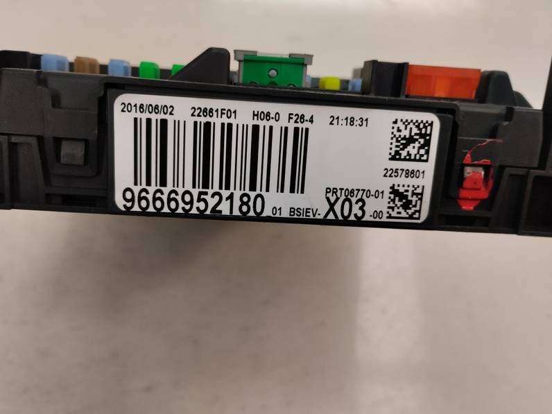 CAJA RELES FUSIBLES CITROEN C3 2016 1.2 12V VTI / PURETECH (82 CV)