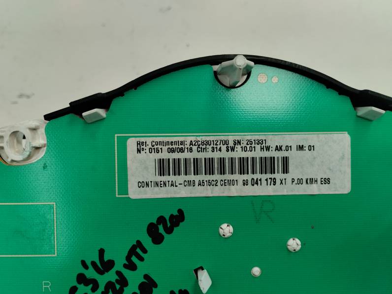 CUADRO INSTRUMENTOS CITROEN C3 2016 1.2 12V VTI / PURETECH (82 CV)