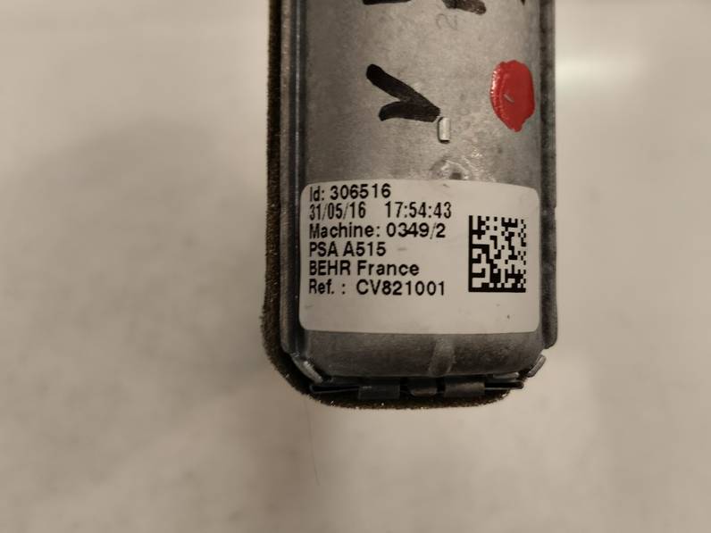 EVAPORADOR AIRE ACONDICIONADO CITROEN C3 2016 1.2 12V VTI / PURETECH (82 CV)