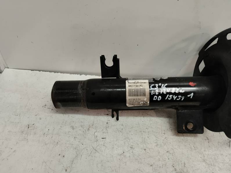 AMORTIGUADOR DELANTERO DERECHO CITROEN C3 2016 1.2 12V VTI / PURETECH (82 CV)