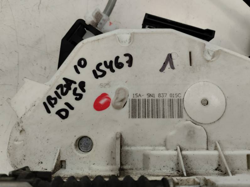 CERRADURA PUERTA DELANTERA IZQUIERDA SEAT IBIZA 2010 1.2 12V (60 CV)