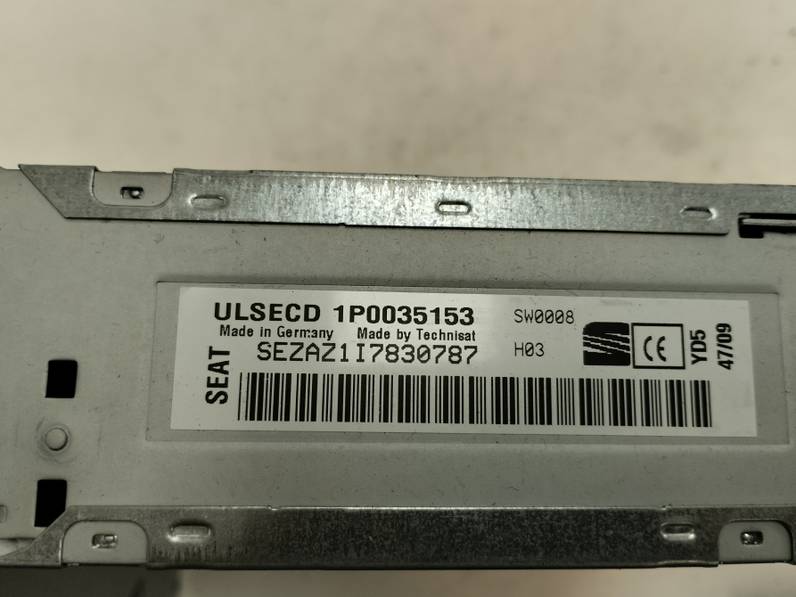 SISTEMA AUDIO RADIO CD SEAT LEON 2009 1.9 TDI (90 CV)