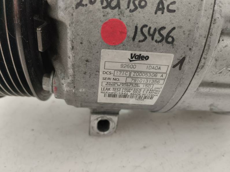 COMPRESOR AIRE ACONDICIONADO NISSAN X TRAIL 2008 2.0 DCI TURBODIESEL (150 CV)