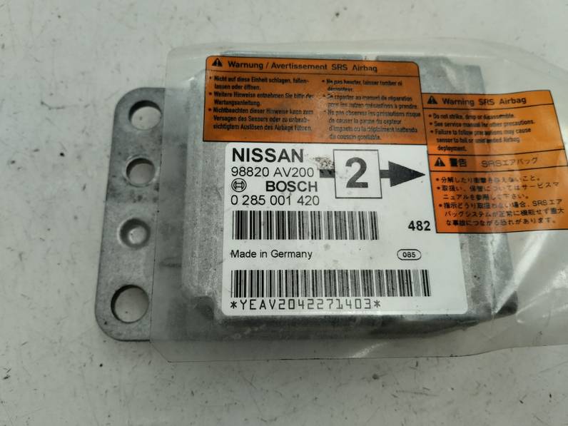 CENTRALITA AIRBAG NISSAN PRIMERA BERLINA 2004 1.9 16V TURBODIESEL (120 CV)