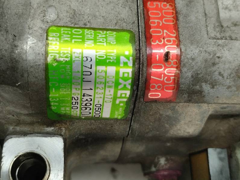 COMPRESOR AIRE ACONDICIONADO AUDI A4 BERLINA 1997 1.8 20V TURBO (150 CV)