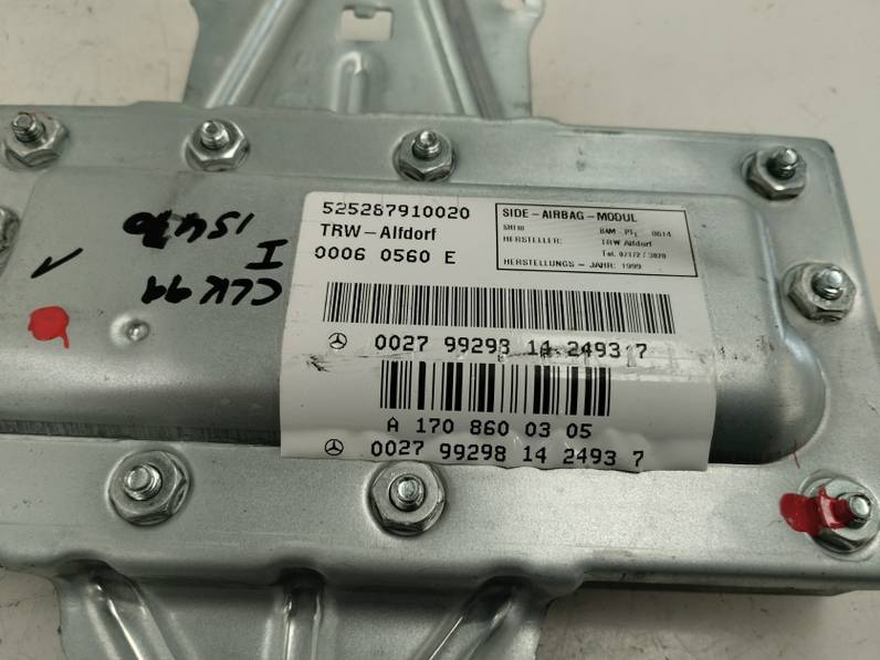 AIRBAG LATERAL DELANTERO IZQUIERDO MERCEDES CLASE CLK COUPE 1999 2.3 COMPRESOR (193 CV)