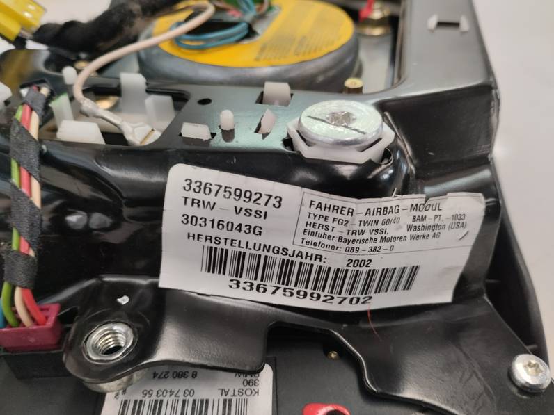 AIRBAG DELANTERO IZQUIERDO BMW X5 2002 3.0 24V TURBODIESEL (184 CV)