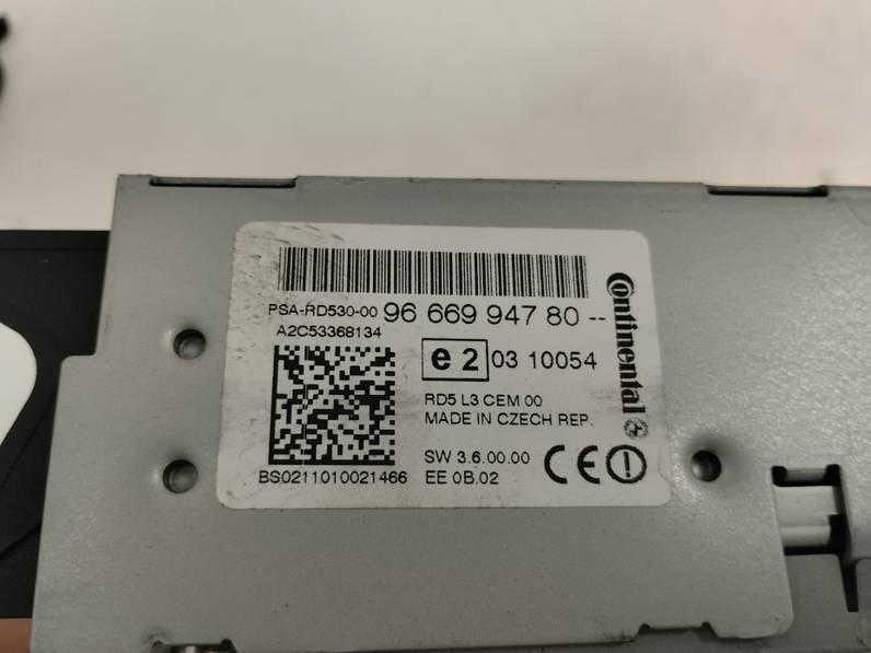 SISTEMA AUDIO RADIO CD CITROEN C4 LIM 2011 1.6 HDI FAP (112 CV)