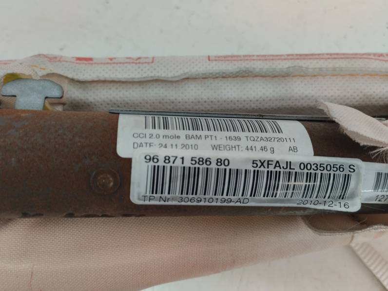 AIRBAG CORTINA DELANTERO DERECHO CITROEN C4 LIM 2011 1.6 HDI FAP (112 CV)