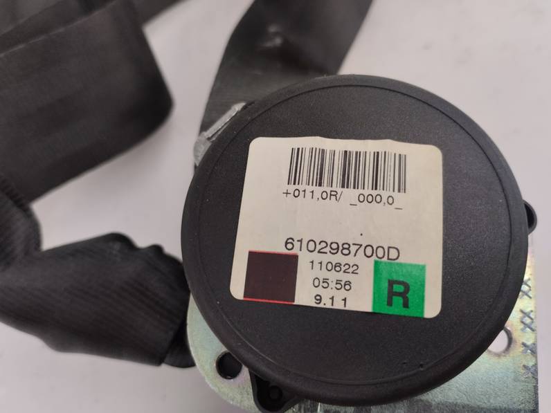 CINTURON SEGURIDAD TRASERO DERECHO TOYOTA VERSO 2011 1.6 16V (132 CV)