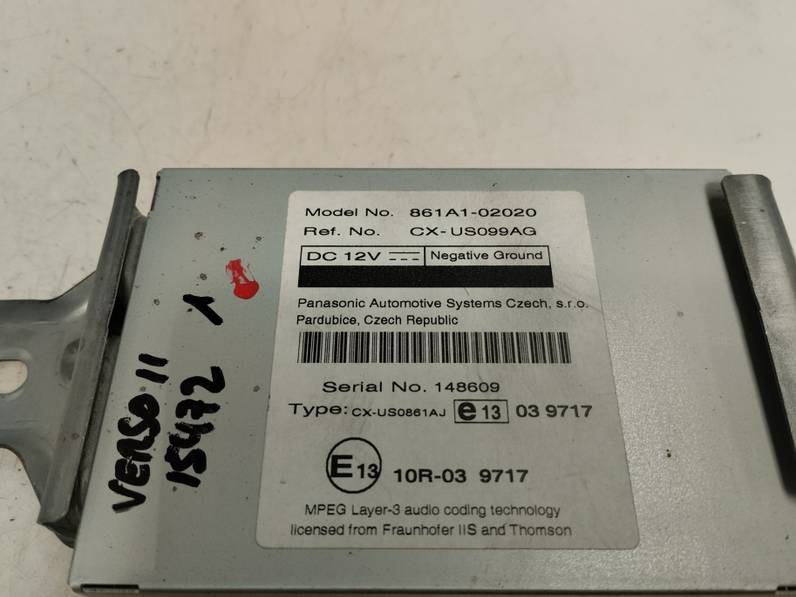 MODULO ELECTRONICO TOYOTA VERSO 2011 1.6 16V (132 CV)