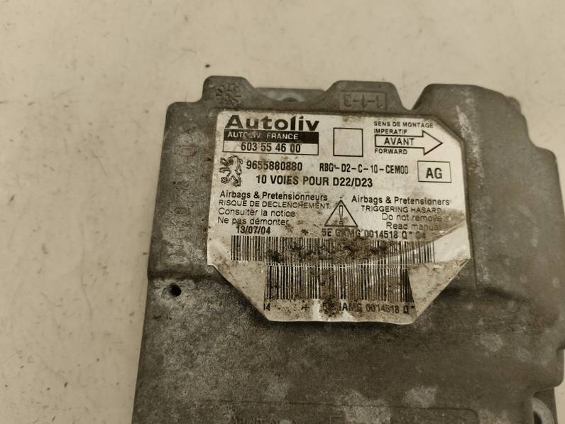 CENTRALITA AIRBAG PEUGEOT 407 2004 2.0 16V HDI (136 CV)