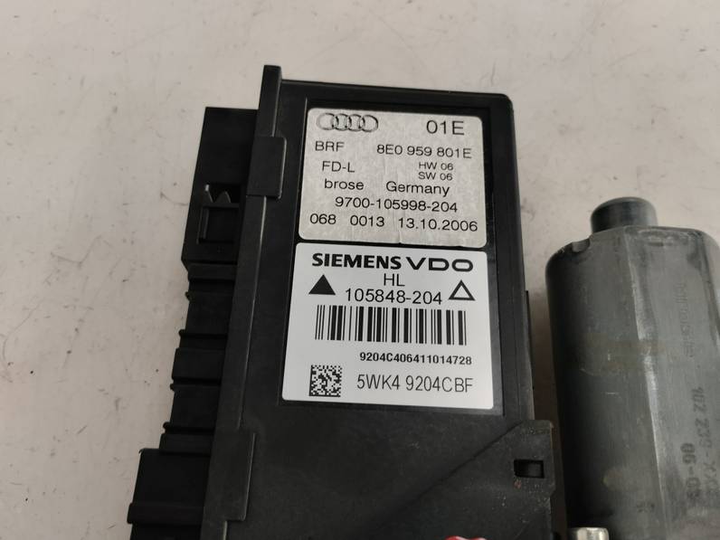 MOTOR ELEVALUNAS TRASERO IZQUIERDO AUDI A4 BERLINA 2006 2.0 TDI (140 CV)