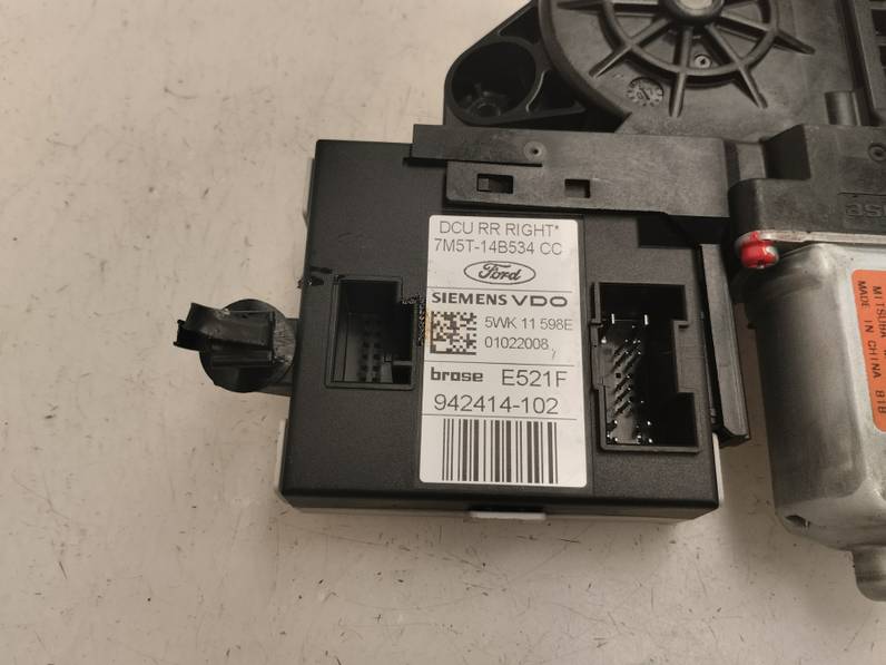 MOTOR ELEVALUNAS TRASERO DERECHO FORD C MAX 2009 1.8 TDCI TURBODIESEL (116 CV)