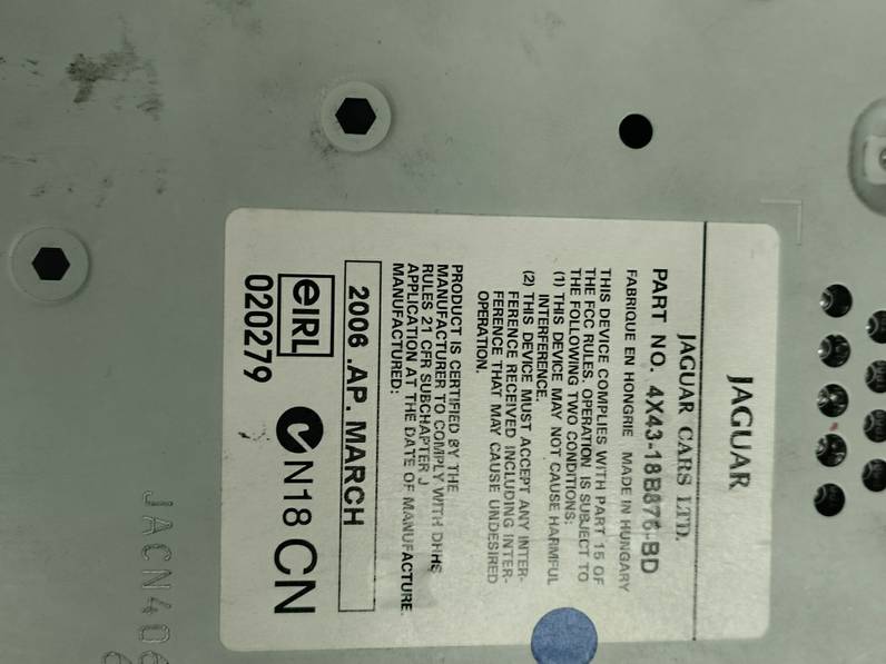 SISTEMA AUDIO RADIO CD JAGUAR X TYPE 2006 3.0 V6 24V (230 CV)