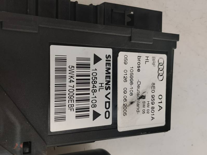 MOTOR ELEVALUNAS TRASERO IZQUIERDO AUDI A4 AVANT 2005 2.0 TDI (140 CV)