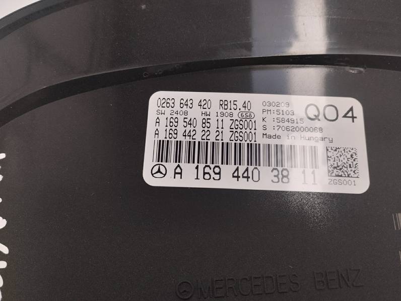 CUADRO INSTRUMENTOS MERCEDES CLASE A 2009 2.0 CDI (109 CV)