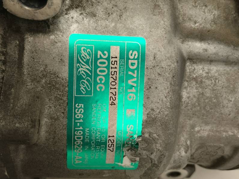 COMPRESOR AIRE ACONDICIONADO FORD FIESTA 2008 1.6 TDCI (90 CV)
