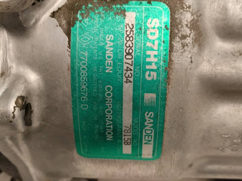 COMPRESOR AIRE ACONDICIONADO RENAULT LAGUNA 1994 1.8 MONO (95 CV)