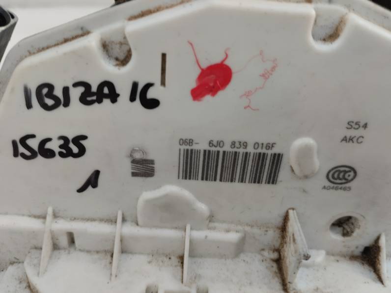 CERRADURA PUERTA TRASERA DERECHA SEAT IBIZA 2016 1.2 TSI (90 CV)