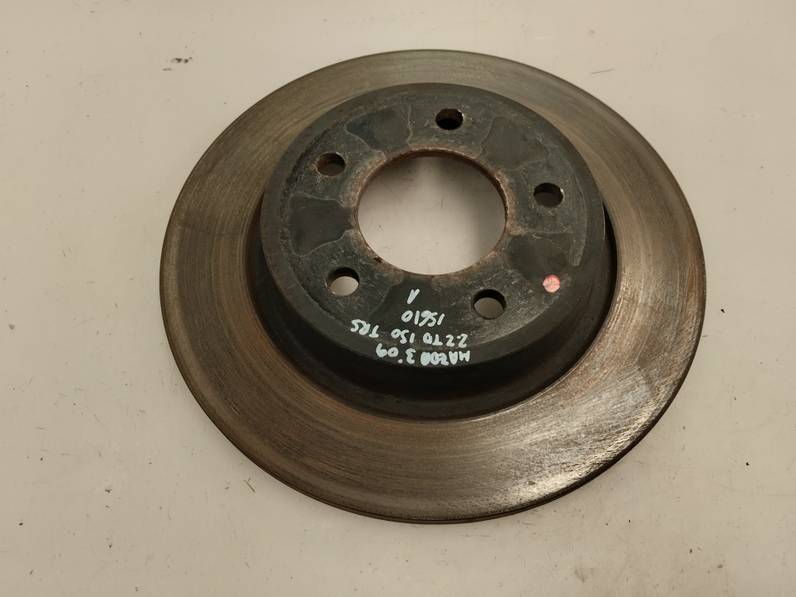 DISCO FRENO TRASERO MAZDA 3 LIM 2009 2.2 TURBODIESEL (150 CV)
