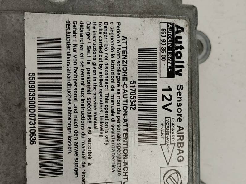 CENTRALITA AIRBAG FIAT DOBLO 2003 1.9 JTD (101 CV)