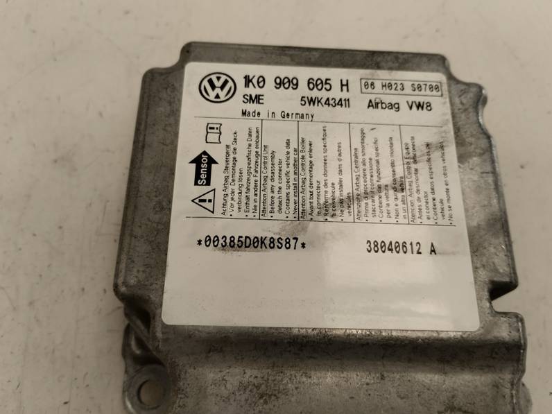 CENTRALITA AIRBAG VOLKSWAGEN GOLF V BERLINA 2004 1.9 TDI (105 CV)