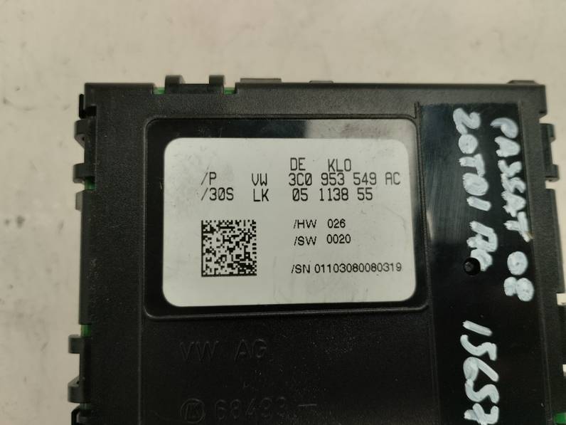 MODULO ELECTRONICO VOLKSWAGEN PASSAT BERLINA 2008 2.0 TDI DPF (170 CV)