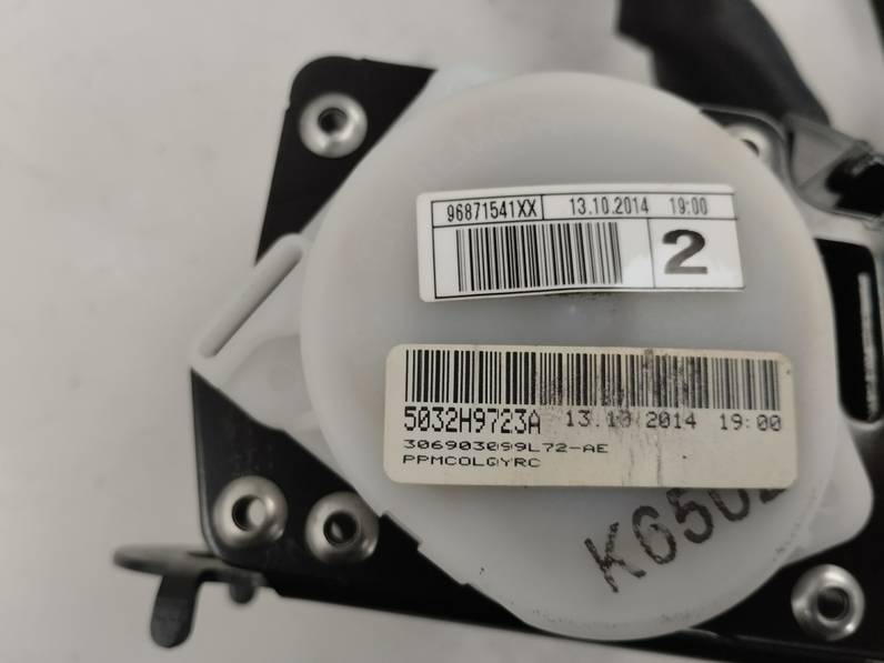 CINTURON SEGURIDAD TRASERO DERECHO CITROEN C4 LIM 2014 1.4 16V (95 CV)