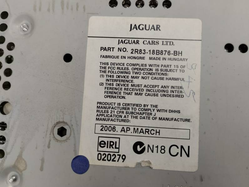 SISTEMA AUDIO RADIO CD JAGUAR S TYPE 2006 2.7 V6 D (207 CV)