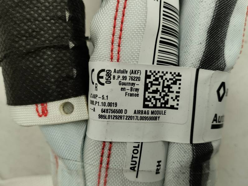 AIRBAG CORTINA DELANTERO DERECHO DACIA SANDERO 2022 1.0 TCE (101 CV)