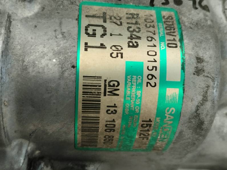 COMPRESOR AIRE ACONDICIONADO OPEL COMBO 2005 1.3 16V CDTI (69 CV)