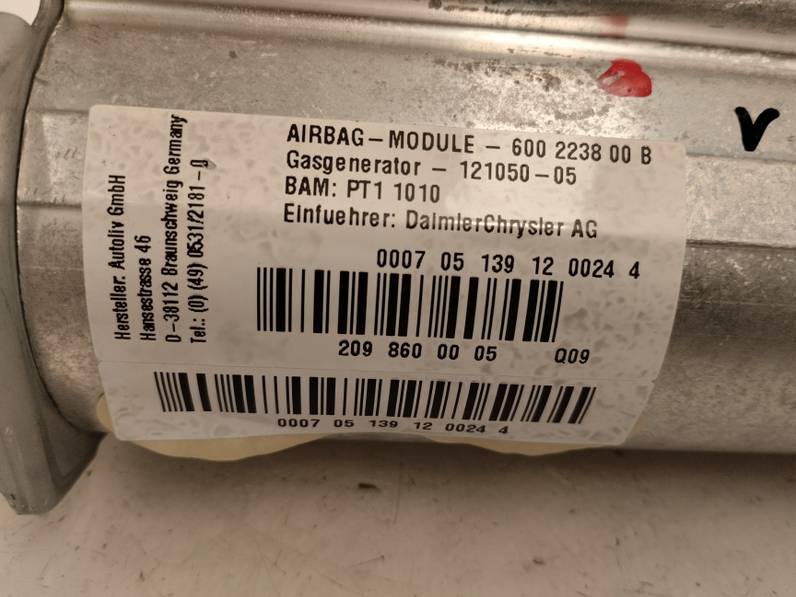 AIRBAG DELANTERO DERECHO MERCEDES CLASE CLK COUPE 2005 3.0 CDI (224 CV)