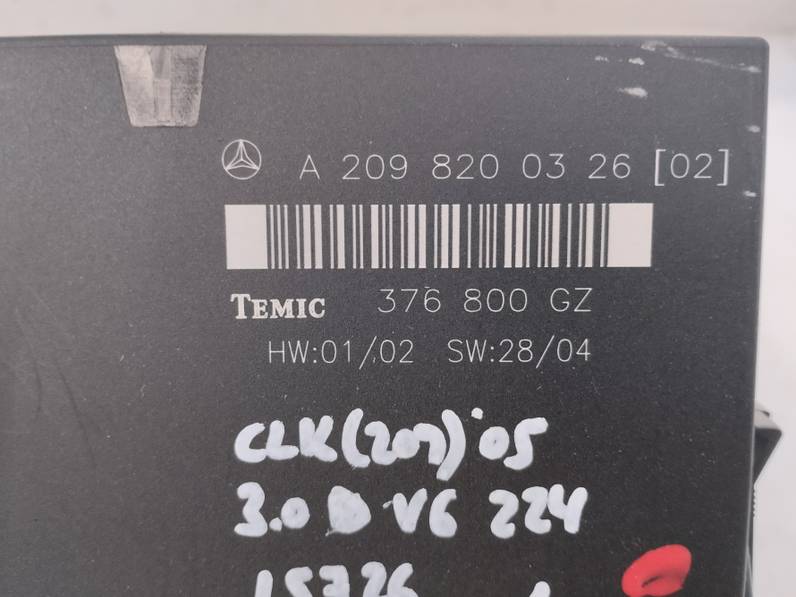 MODULO ELECTRONICO MERCEDES CLASE CLK COUPE 2005 3.0 CDI (224 CV)