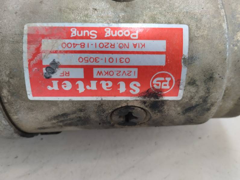 MOTOR ARRANQUE KIA SPORTAGE 2001 2.0 TURBODIESEL (83 CV)