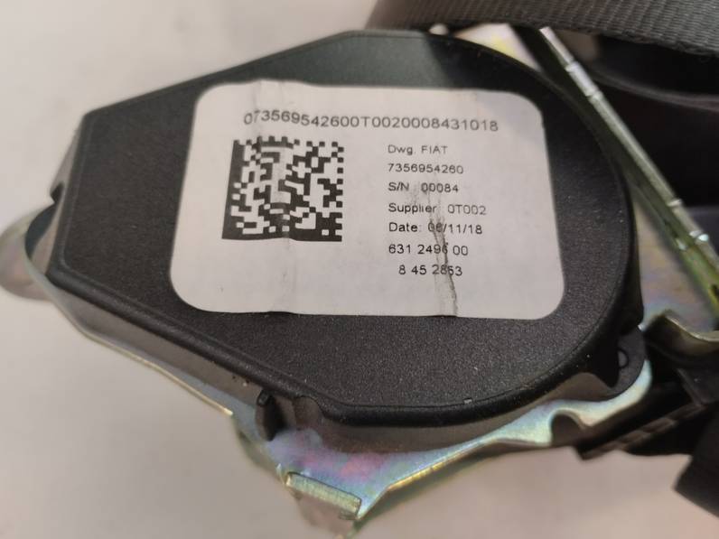 CINTURON SEGURIDAD TRASERO CENTRAL FIAT TIPO II SEDAN 2019 1.3 16V M-JET (95 CV)