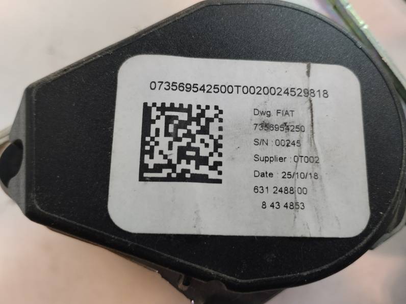 CINTURON SEGURIDAD TRASERO DERECHO FIAT TIPO II SEDAN 2019 1.3 16V M-JET (95 CV)