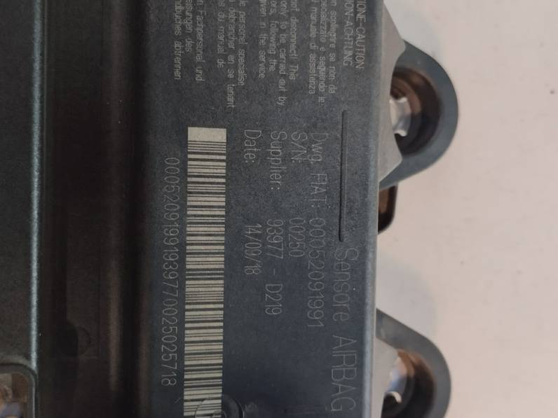 CENTRALITA AIRBAG FIAT TIPO II SEDAN 2019 1.3 16V M-JET (95 CV)