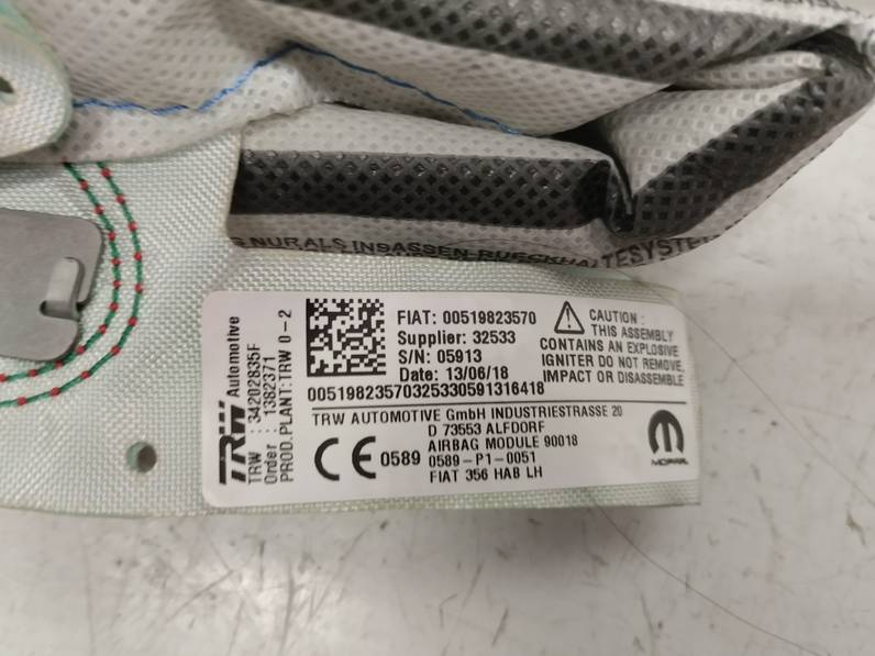 AIRBAG CORTINA DELANTERO IZQUIERDO FIAT TIPO II SEDAN 2019 1.3 16V M-JET (95 CV)