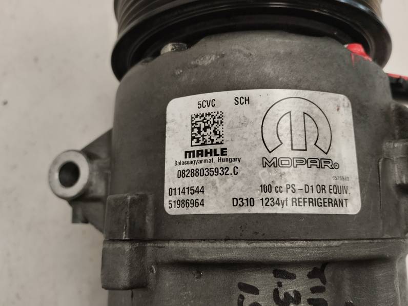 COMPRESOR AIRE ACONDICIONADO FIAT TIPO II SEDAN 2019 1.3 16V M-JET (95 CV)