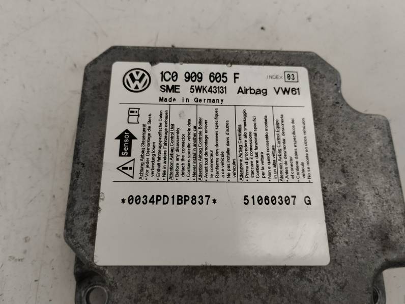 CENTRALITA AIRBAG SKODA SUPERB 2007 2.0 TDI DPF (140 CV)