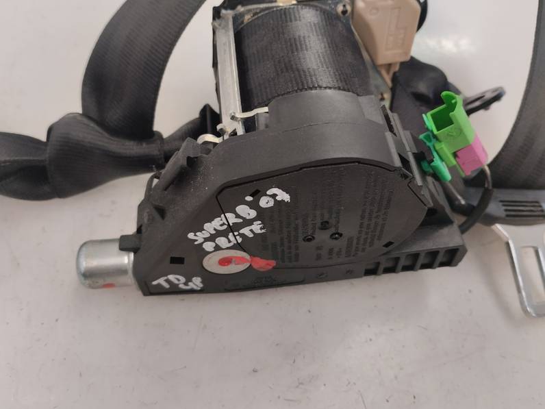 CINTURON SEGURIDAD TRASERO DERECHO SKODA SUPERB 2007 2.0 TDI DPF (140 CV)