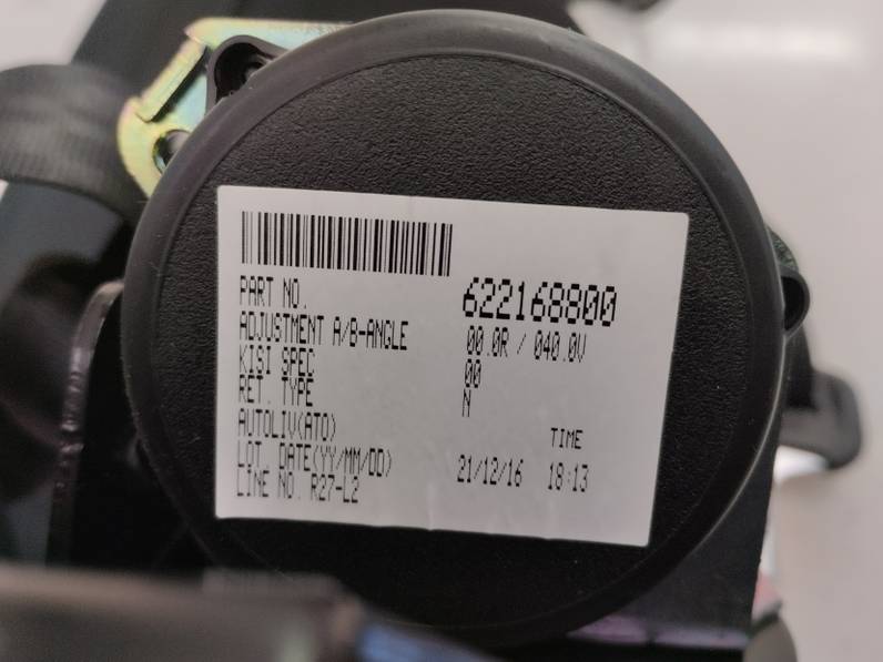 CINTURON SEGURIDAD TRASERO DERECHO MITSUBISHI SPACE STAR 2022 1.2 (80 CV)