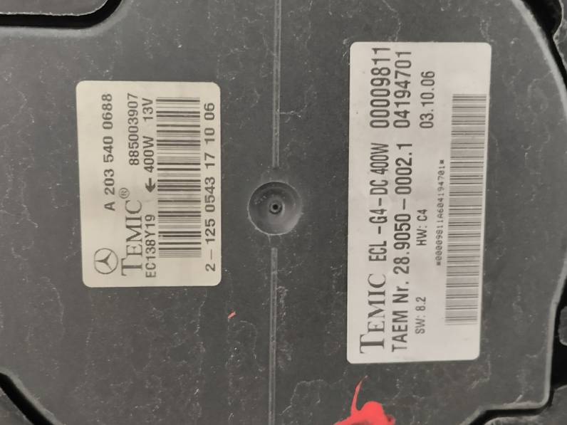 ELECTROVENTILADOR MERCEDES CLASE C BERLINA 2007 1.8 (143 CV)
