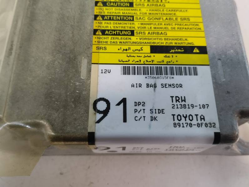 CENTRALITA AIRBAG TOYOTA COROLLA VERSO 2007 1.8 16V (129 CV)