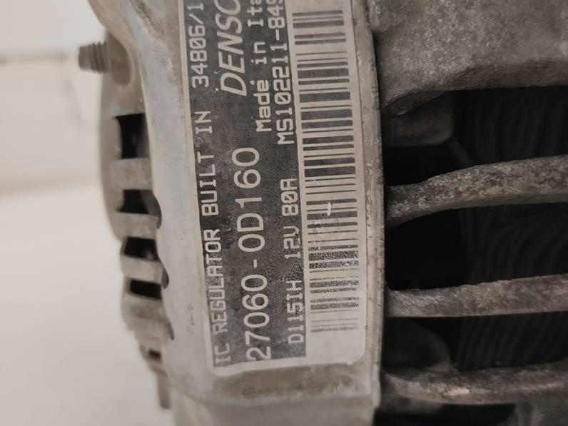 ALTERNADOR TOYOTA COROLLA VERSO 2007 1.8 16V (129 CV)