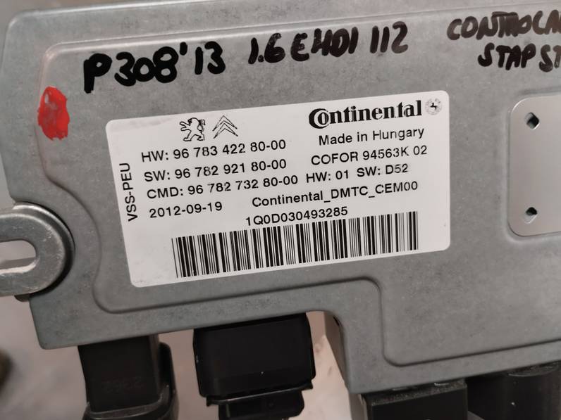 MODULO ELECTRONICO PEUGEOT 308 2013 1.6 HDI FAP (112 CV)