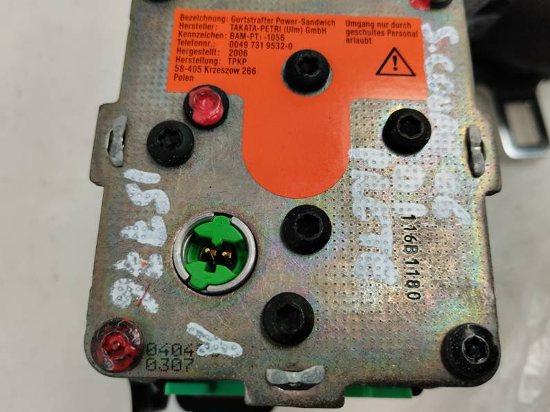 CINTURON SEGURIDAD DELANTERO IZQUIERDO MERCEDES CLASE C SPORTCOUPE 2006 1.8 (143 CV)