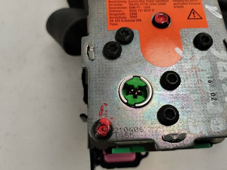 CINTURON SEGURIDAD DELANTERO DERECHO MERCEDES CLASE C SPORTCOUPE 2006 1.8 (143 CV)